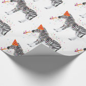 Zebra - Dieren met een partij Cadeaupapier (Hoek)