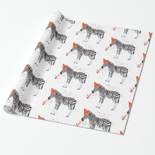 Zebra - Dieren met een partij Cadeaupapier (Uitgerold)