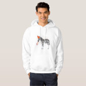 Zebra - Dieren met een partij Hoodie (Voorkant volledig)
