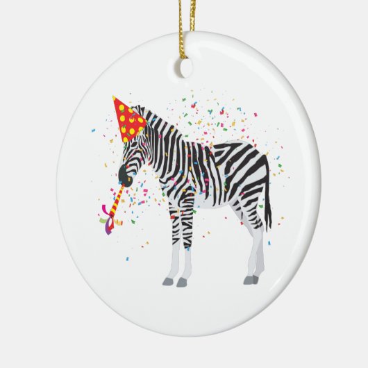 Zebra - Dieren met een partij Keramisch Ornament (Links)