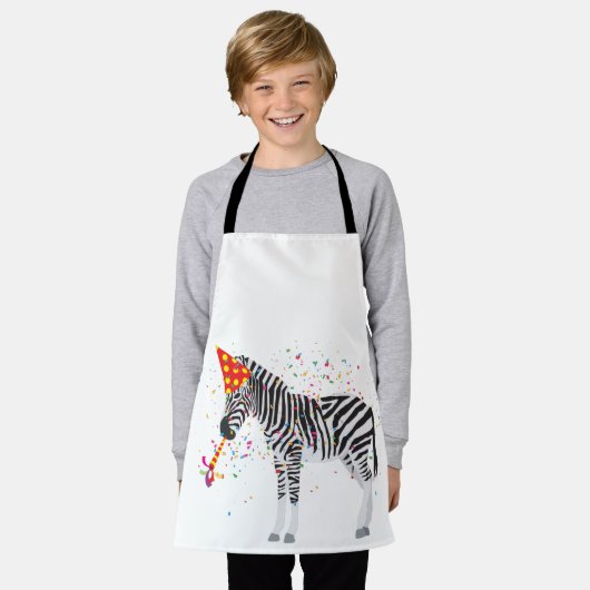 Zebra - Dieren met een partij Schort (Gedragen)