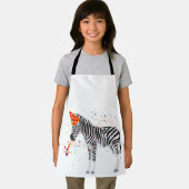 Zebra - Dieren met een partij Schort (Insitu)