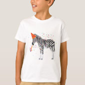 Zebra - Dieren met een partij T-shirt (Voorkant)