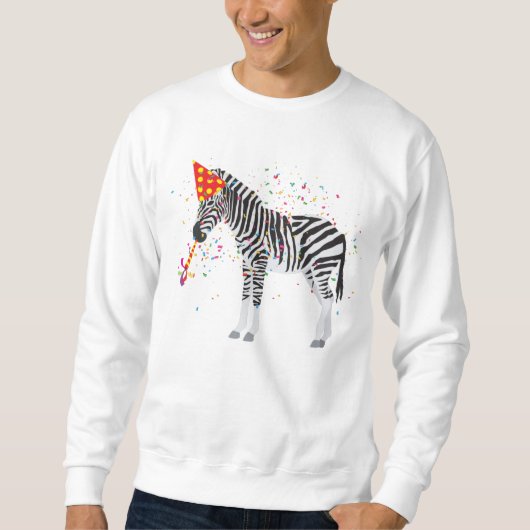 Zebra - Dieren met een partij Trui (Voorkant)