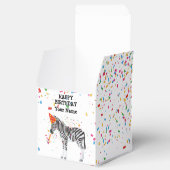 Zebra - Dieren op de geboorte Bedankdoosjes (Geopend)