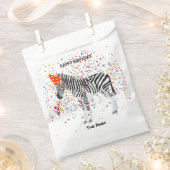 Zebra - Dieren op de geboorte Bedankzakje (Geknipt)