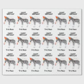 Zebra - Dieren op de geboorte Cadeaupapier (Vlak)