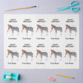 Zebra - Dieren op de geboorte Tissuepapier (Craft)