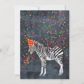 Zebra - Dieren van de geboorte van het Jongen Meis Kaart (Achterkant)