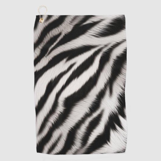 Zebra Dierenafdrukken Golfhanddoek (Voorkant)