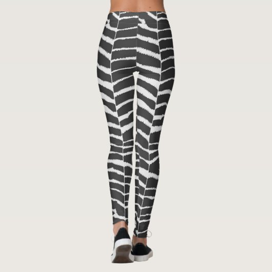 Zebra Dierenafdrukken Leggings (Achterkant)