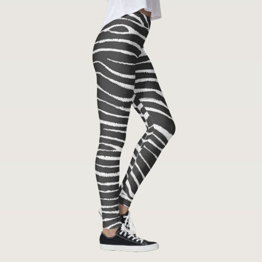 Zebra Dierenafdrukken Leggings (Rechts)