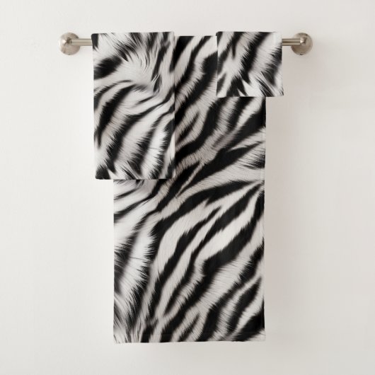 Zebra Dierenbont Bad Handdoek (Insitu)
