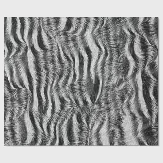 Zebra Dierenpringspatroon Cadeaupapier (Vlak)