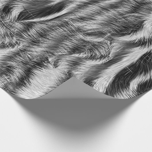 Zebra Dierenpringspatroon Cadeaupapier (Hoek)