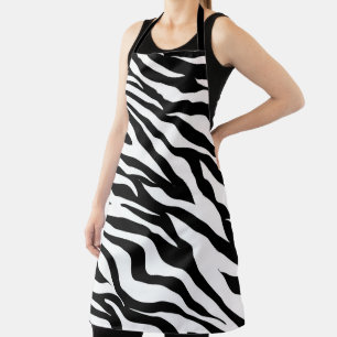 Zebra Dierenpringspatroon Schort