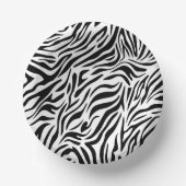 Zebra Dierenprint Feest Papieren Kom (Voorkant)