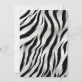 Zebra Dierenprint Gouden Glitter 21e Verjaardag Kaart (Achterkant)