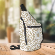 Zebra Dierenprint monogram