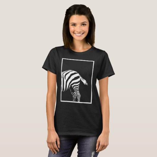 Zebra Dierenprint voor Zebra Graphic Zebra Print T-shirt (Voorkant volledig)