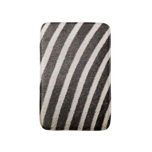 Zebra Dierenprint Zwart & Wit Badmat (Voorkant Verticaal)