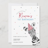 Zebra dierentuin kaart (Voorkant)