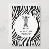 Zebra dierentuin kaart (Achterkant)