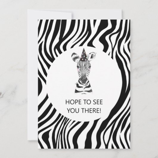 Zebra dierentuin kaart (Achterkant)