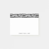 Zebra Dierlijk afdrukpatroon zwart wit - Aangepast Post-it® Notes (Voorkant)