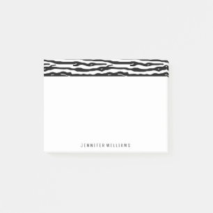 Zebra Dierlijk afdrukpatroon zwart wit - Aangepast Post-it® Notes