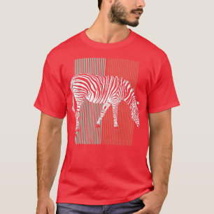 Zebra Dierlijk Motief Retro Vintage 3 T-shirt