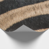 ZEBRA DIERLIJKE AFDRUKSTSTRIPE CADEAUPAPIER (Hoek)