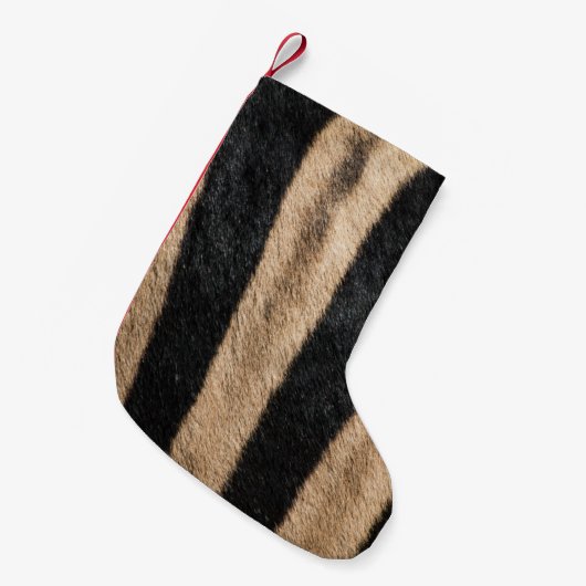 ZEBRA DIERLIJKE AFDRUKSTSTRIPE KLEINE KERSTSOK (Voorkant (Hangend))