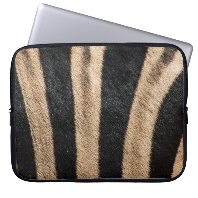 ZEBRA DIERLIJKE AFDRUKSTSTRIPE LAPTOP SLEEVE (Voorkant)
