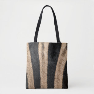 ZEBRA DIERLIJKE AFDRUKSTSTRIPE TOTE BAG