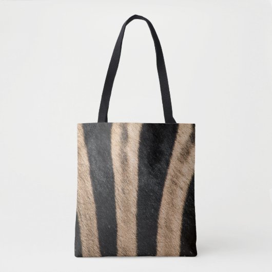 ZEBRA DIERLIJKE AFDRUKSTSTRIPE TOTE BAG (Voorkant)