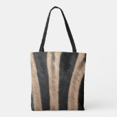 ZEBRA DIERLIJKE AFDRUKSTSTRIPE TOTE BAG (Achterkant)