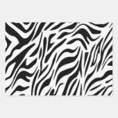 Zebra Dierlijke Print Verpakkingsdocument Vlak Bla Inpakpapier Vel (Voorkant)