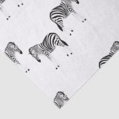 Zebra-dierpatroon op wit tissuepapier (Detail)