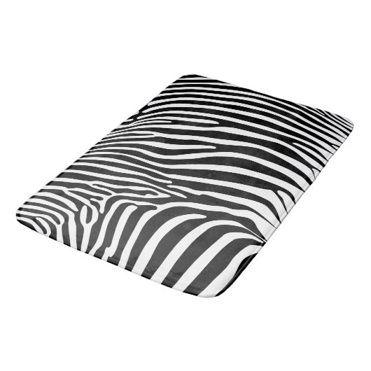 Zebra Dierprint Badmat (Gekanteld)