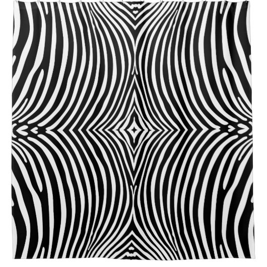 Zebra Dierprint Douchegordijn (Voorkant)