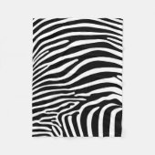 Zebra Dierprint Fleece Deken (Voorkant)