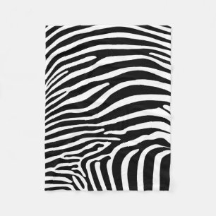 Zebra Dierprint Fleece Deken