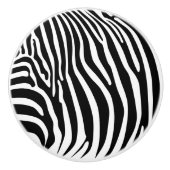 Zebra Dierprint Keramische Knop (Voorkant)