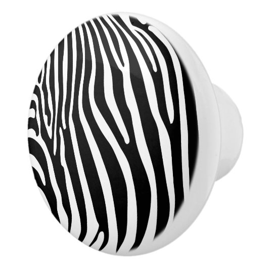 Zebra Dierprint Keramische Knop (Rechts)