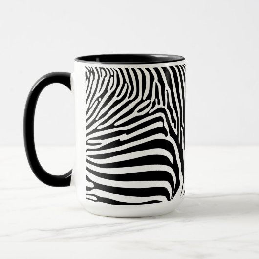 Zebra Dierprint Mok (Links)