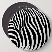 Zebra Dierprint Ronde Button 6,0 Cm (Voorkant /achterkant)
