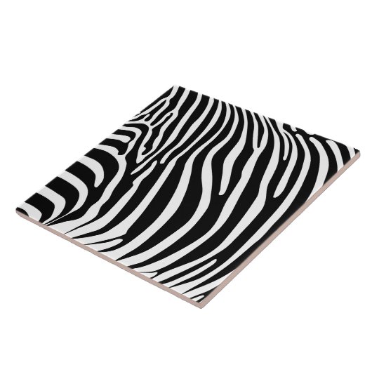 Zebra Dierprint Tegeltje (Zijkant)