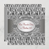 Zebra Diva Fabulous 50 vrouwen 50ste verjaardag Kaart (Voorkant / Achterkant)