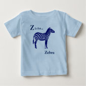Zebra - Donker kobalt blauw en wit (Voorkant)